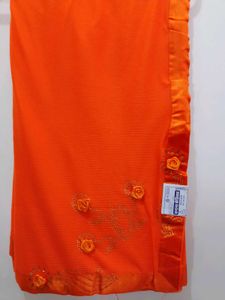 Orange Saree