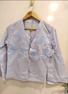 Beautiful Crop Top With Jacket Style