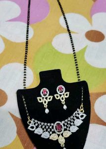 AD Mangalsutra with Earrings