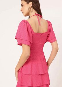pink Cute Dress Perfect For Cafe