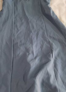 Elegant Grey V-Neck Dress