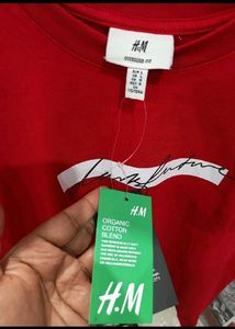 H&amp;M Relax Fit Unisex Backprinted Oversize Tee