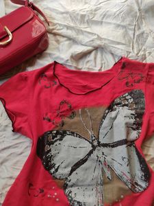 Casual Cotton Blend Knit Top
