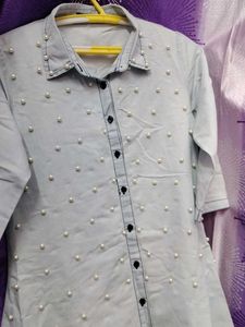 Pearl Embellished Top