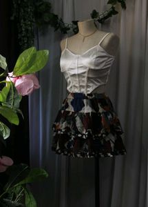 Tiered Mini Skirt