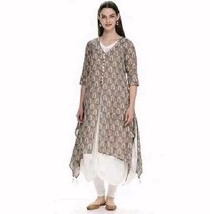 Biba Classy Assymetric Fusion Layered Kurta