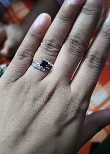 Sparkling Silver Ring Set