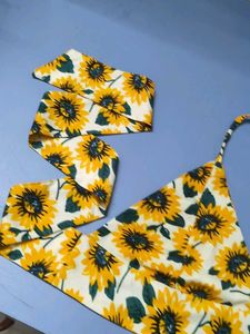 Sunflower Print Top