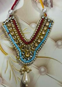 Laddu Gopal Krishna Necklaces With Earrings