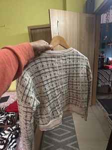Patterned Knit Cardigan