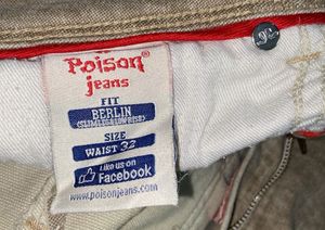 Poison Jeans Co. Distressed Wash Denim