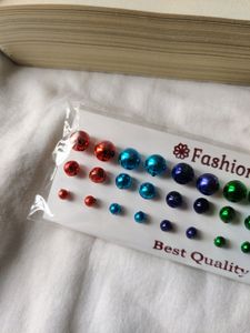 Pack of 18 pairs small studs / Resin Stud Earring