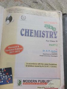 Modern&#39;s abc Chemistry Class XI both part