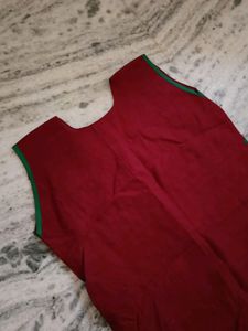 Beautiful Embroidery Maroon Kurta