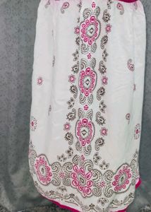 White Printed Sundress nightdress