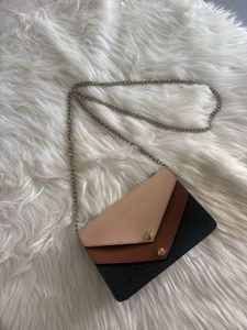 Stylish Color Block Crossbody Bag