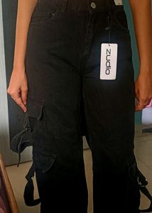 Cargo Black Jeans🖤