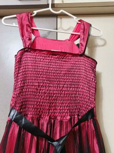Kids Pink Gown With Net