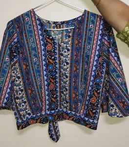 Casual Printed Women Multicolor Top