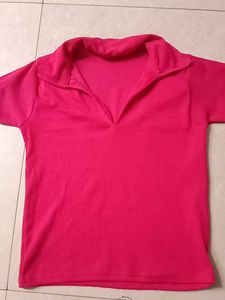 Pink Stylish Crop Top
