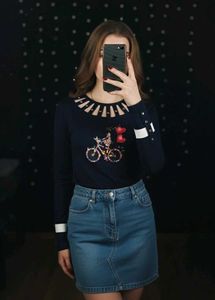 Cute Graphic Printed Top