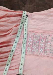 Pink Embroidered Maxi Dress