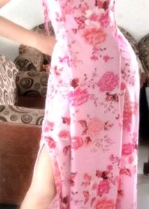 With Tags Floral Pink Maxi Dress