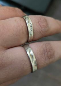 GIVA Vintage Sliver Couple Rings