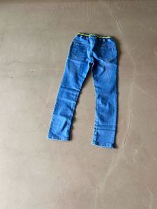 Boys  Blue Slim Fit Jeans w/ Elastic Waist