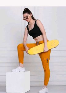 Stylish Mustard Cargo Joggers