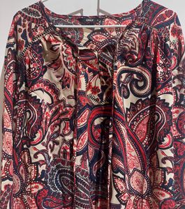 Paisley Print Blouse