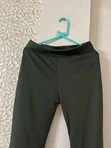 Flared Olive Green Pants