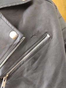 Black Leather Biker Jacket