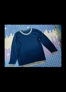 Sparkly Black Full sleeves top in xl size