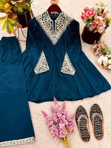 🌺Beautiful Navy -Blue Plazoo Set🌺