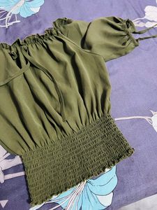 Olive Green Top