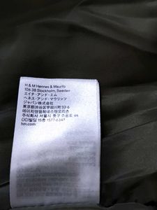 H&amp;M Half Jacket Green Black XS