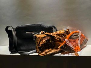 Chic Trio: Black, Leopard, & Beaded Purses