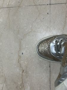 Branded Golden Silver Party wear Shoes