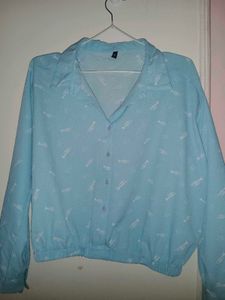 Blue Printed Top