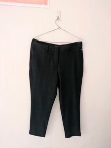 Allen Solly | Checked Formal Pants | Dark Green