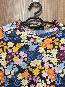 Floral Slim Fit Oversized T-shirt For Women