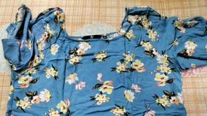 Stylish Beach Wear Floral Print Top