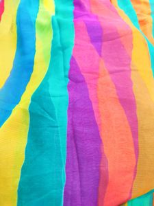 Multicolored Georgette Saree