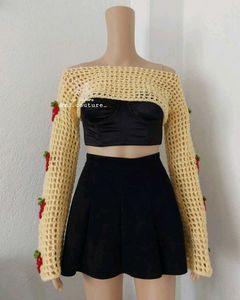 Crochet Yellow Strawberry 🍓 Bolero