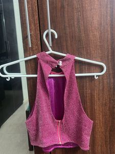 Sparkly Pink Halter Top Barbie Core