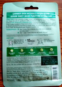 Mirabelle Korean And Garnier Sheet Mask