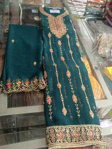 Elegant Teal Embroidered Salwar Kameez