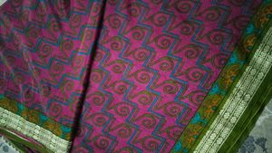Elegant Purple Patterned Saree