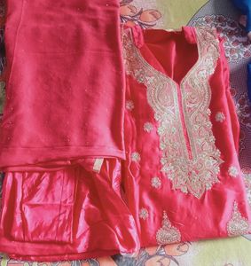 Heavy Back Nd Front Embroidery Stylish Suit